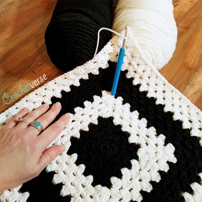 Endless Giant Granny Square Blanket